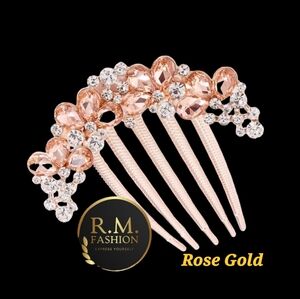 1pc Women Rhinestone Flower Decor Glamorous Hair Pin For Party